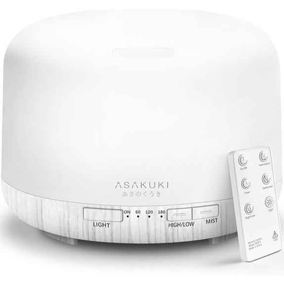 ASAKUKI 500ml Ultrasonic Essential Oil Diffuser