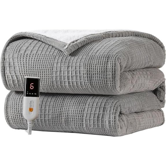 Heated Electric Blanket Throw 50x60 9 Settings
