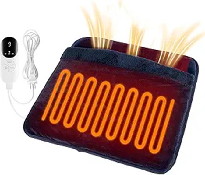 Electric Foot Warmer Heating Pad with 9 Heat Levels