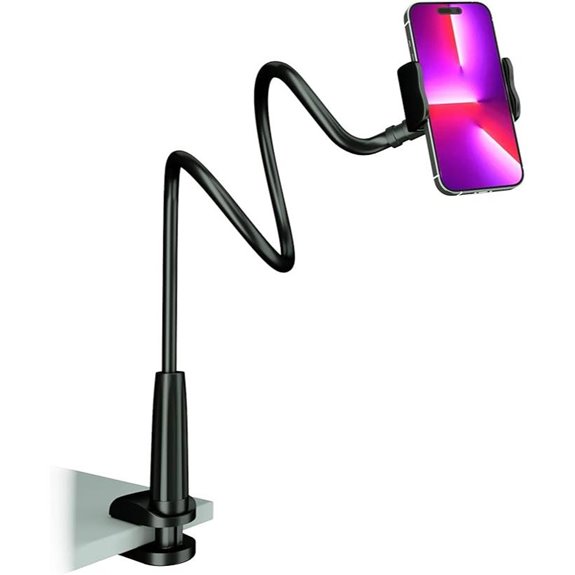 Flexible Bed Mount Cell Phone Holder for iPhone