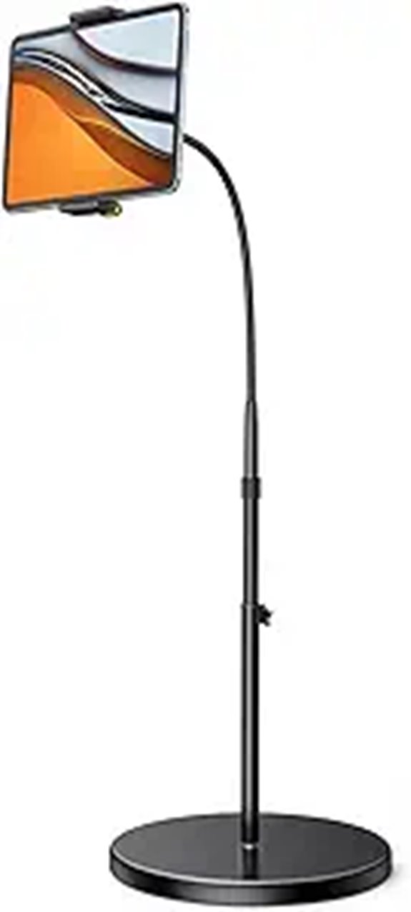 adjustable bed tablet stand