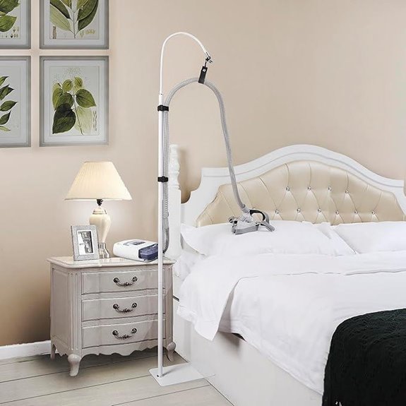 CPAP Hose Holder with Adjustable Bedside Mount