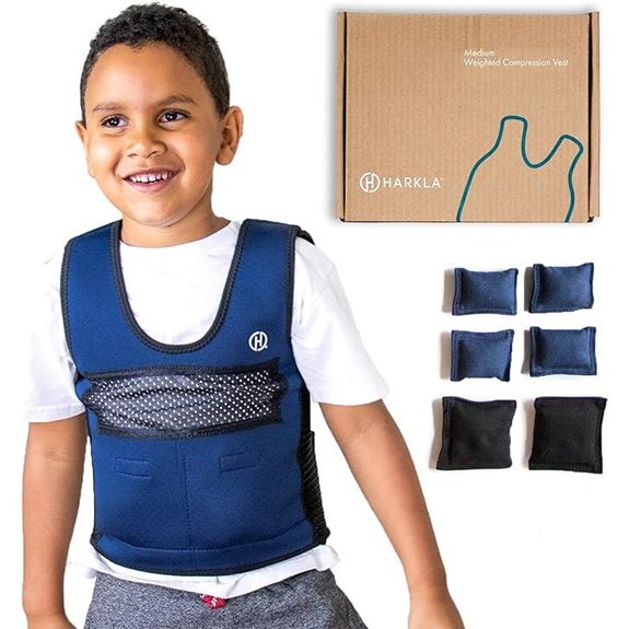 Harkla Kids Weighted Vest with 2lb Adjustable Breathable