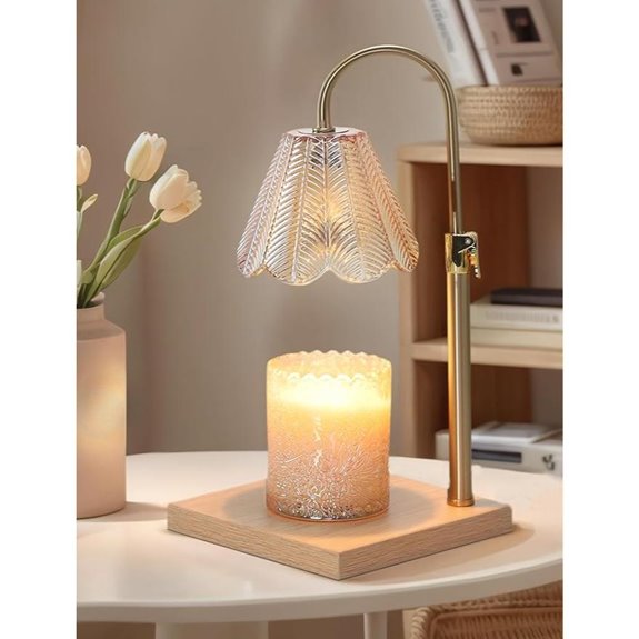 Candle Warmer Lamp with Timer Dimmer Adjustable Height
