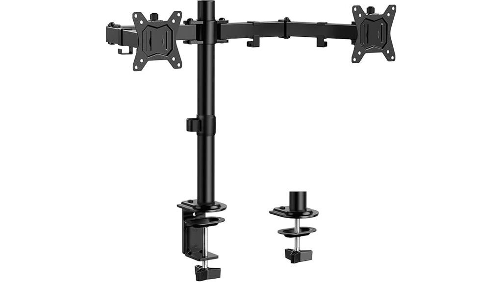 adjustable dual monitor stand