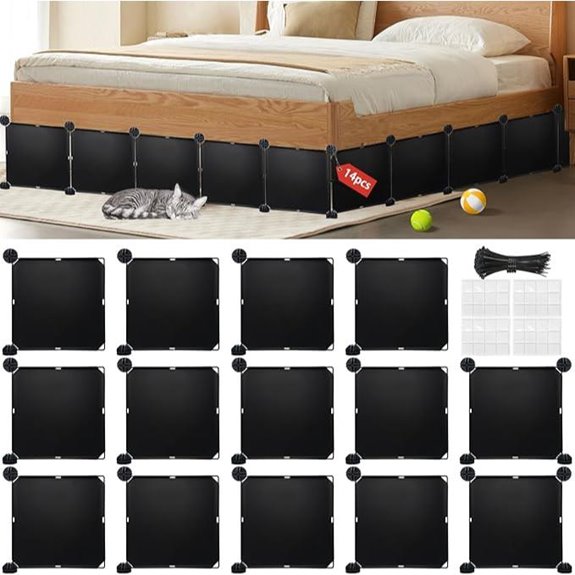 adjustable easy bed blocker