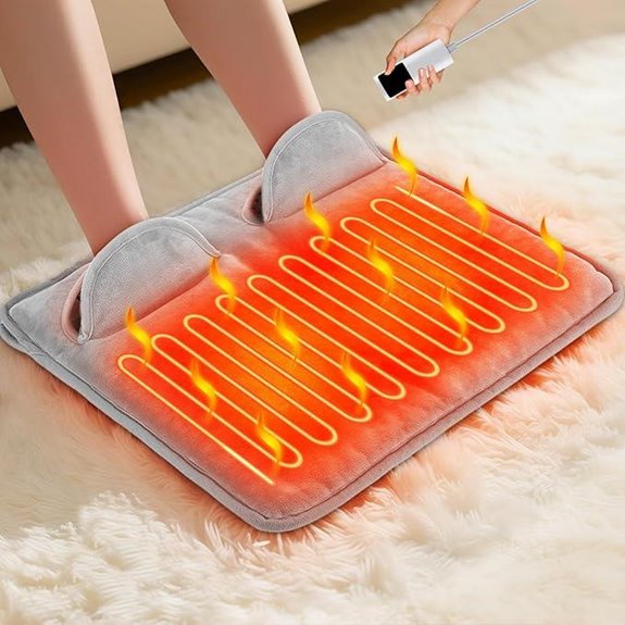 Electric Heated Foot Warmer with Adjustable Settings