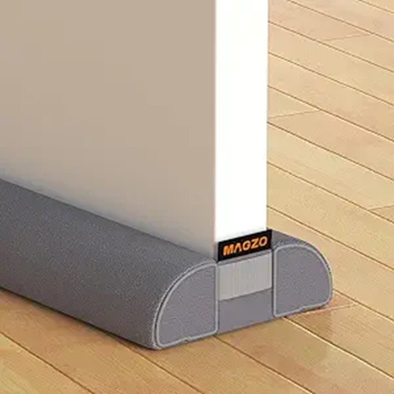 MAGZO Adjustable Door Draft Stopper 30 Inch Grey