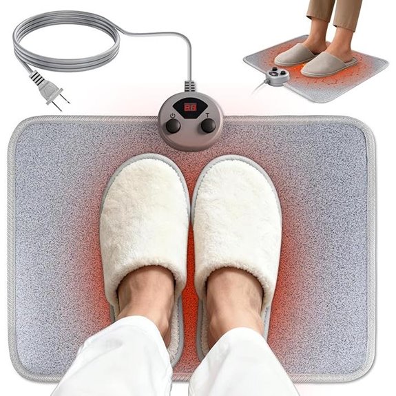 Heated Foot Mat with Temperature & Timer Settings
