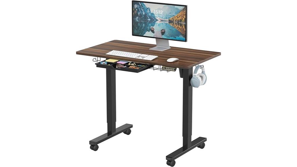 adjustable height office desk