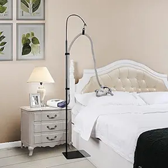 CPAP Hose Holder with Adjustable Bedside Mount
