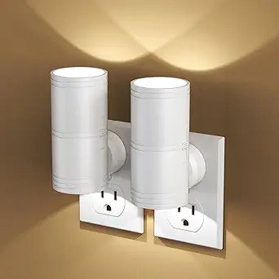 Dimmable LED Nightlights with Dusk to Dawn Sensor