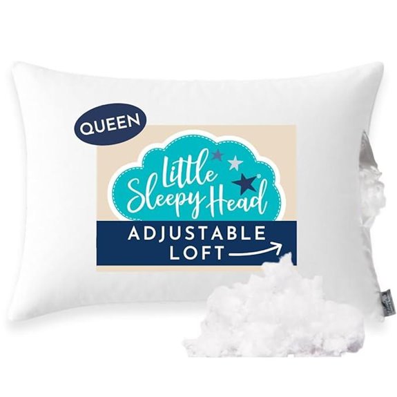 Little Sleepy Head Queen Pillow with Adjustable Loft
