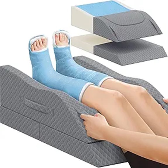 Adjustable Leg Elevation Pillow with Memory Foam