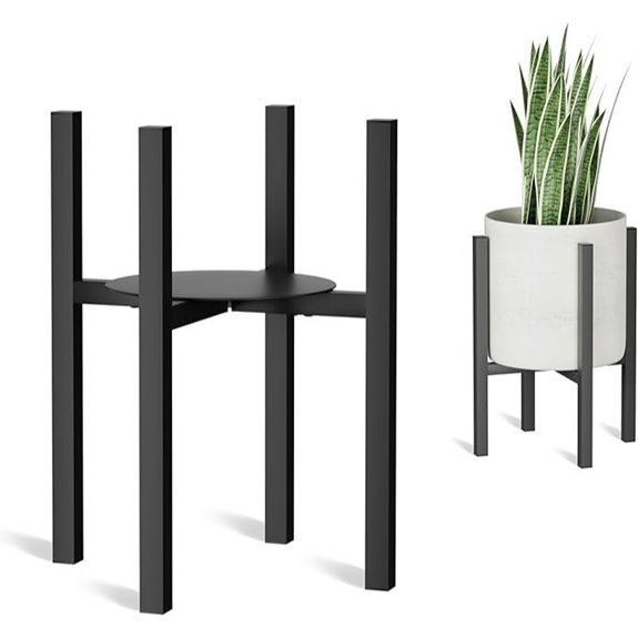 adjustable metal plant stand