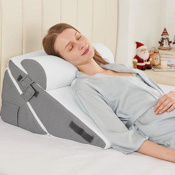Sasttie Adjustable Wedge Pillow Set for Sleep and Support