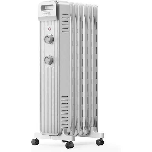 Pelonis Oil Filled Radiator Heater with Adjustable Thermostat