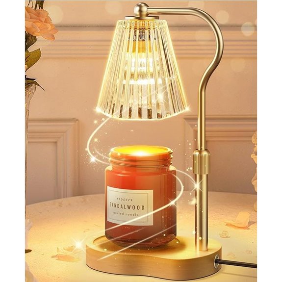 Candle Warmer Lamp with Timer and Adjustable Height