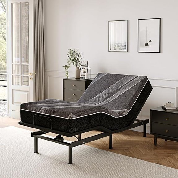 Twin XL Adjustable Bed Frame & Gel Mattress