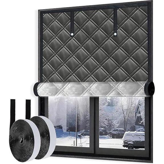 Insulation Window Draft Blocker with Velcro Adjustable