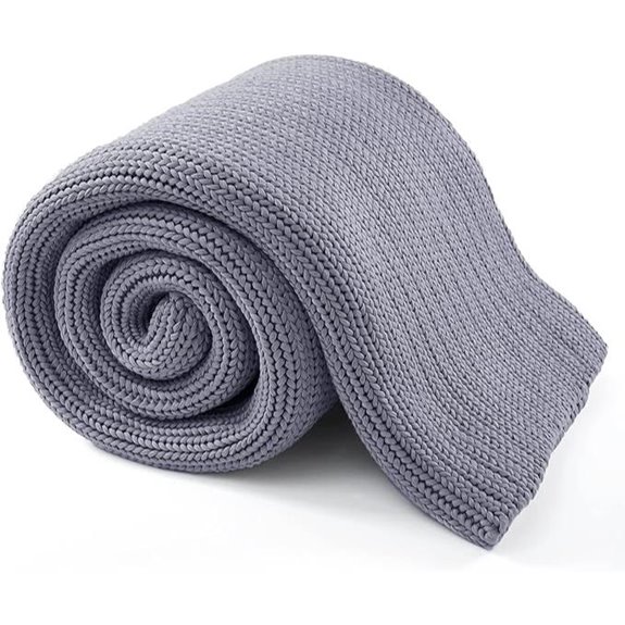 Guohaoi Knitted Weighted Blanket for Adults 15lbs