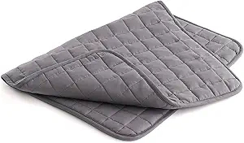 YnM Weighted Lap Blanket for Adults 7 lbs Dark Grey