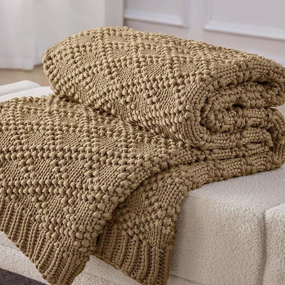 Knitted Weighted Blanket for Adults 20lb Queen