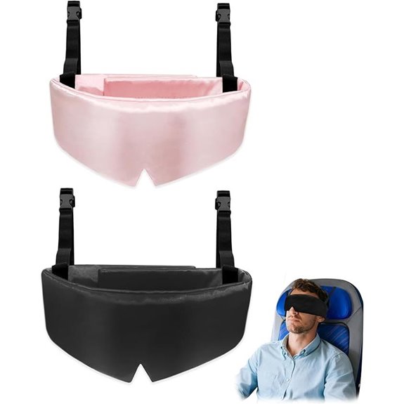Travel Pillow Set with Eye Mask for Airplanes