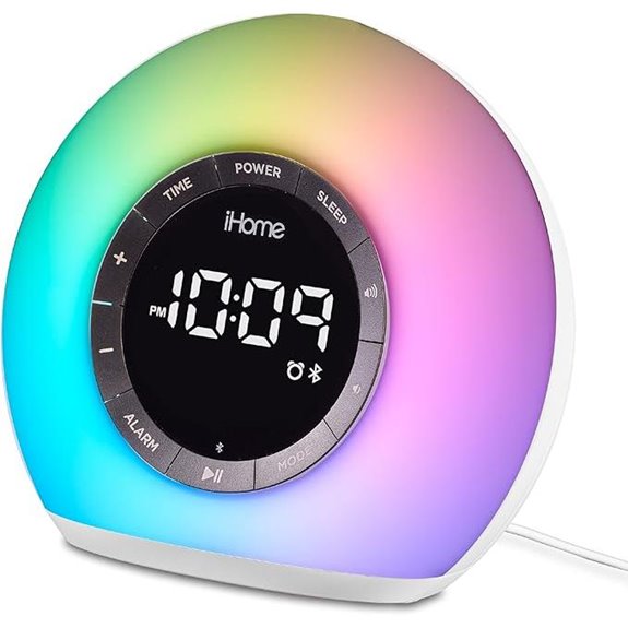 iHome Sunrise Alarm Clock with Bluetooth & USB