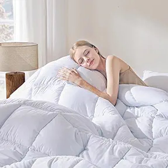 DOWNCOOL Queen Comforter All-Season Lightweight Duvet