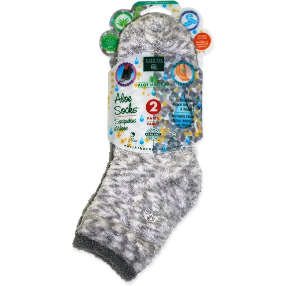 Earth Therapeutics Aloe Socks with Aloe & Vitamin E