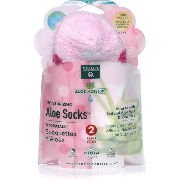 Earth Therapeutics Aloe Vera Socks (2 Pairs)