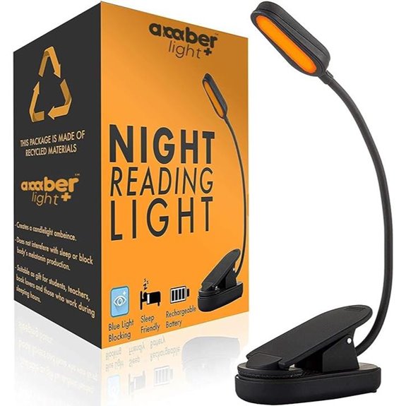 Amber Book Light with Giftable Design