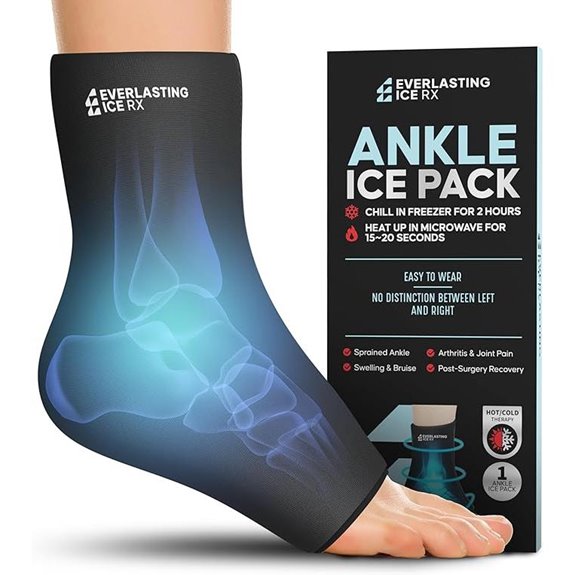 Ankle Ice Pack Wrap for Swelling and Pain