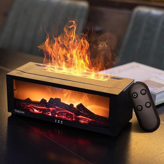 Fireplace Flame Air Diffuser with Aromatherapy and Timer