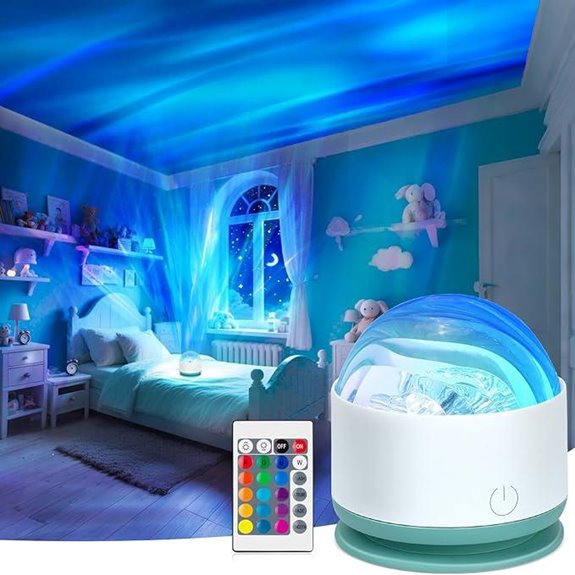 Northern Lights Projector with Remote & Dimmable Lights