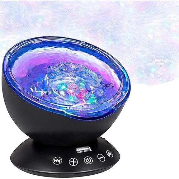 Bright Autism Sensory Sea Lamp Night Light with Music