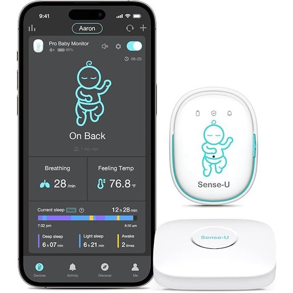 Sense-U Pro Baby Monitor with Breathing & Sleep Tracking