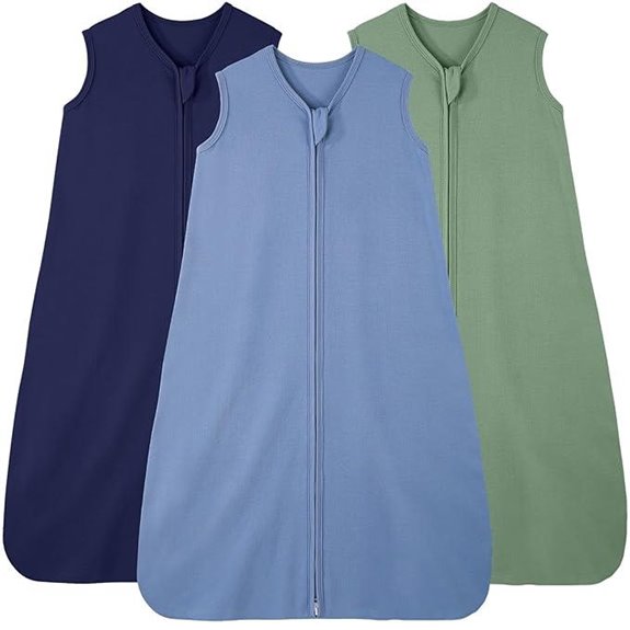 Baby Sleep Sack 0-6 Months 3 Pack Cotton