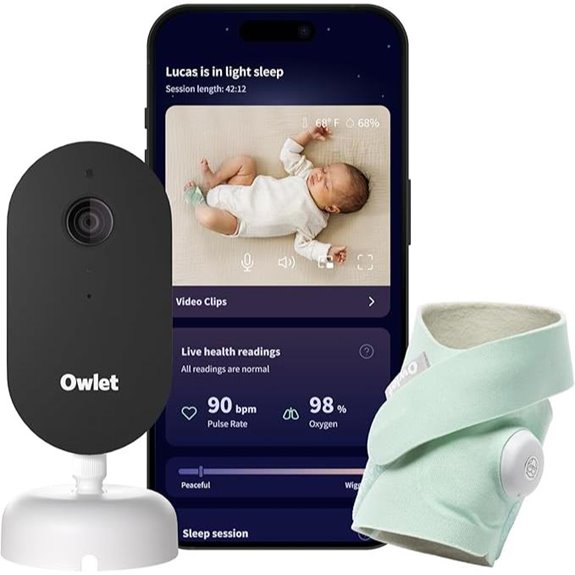 Owlet Dream Duo Baby Monitor with Sock & Video