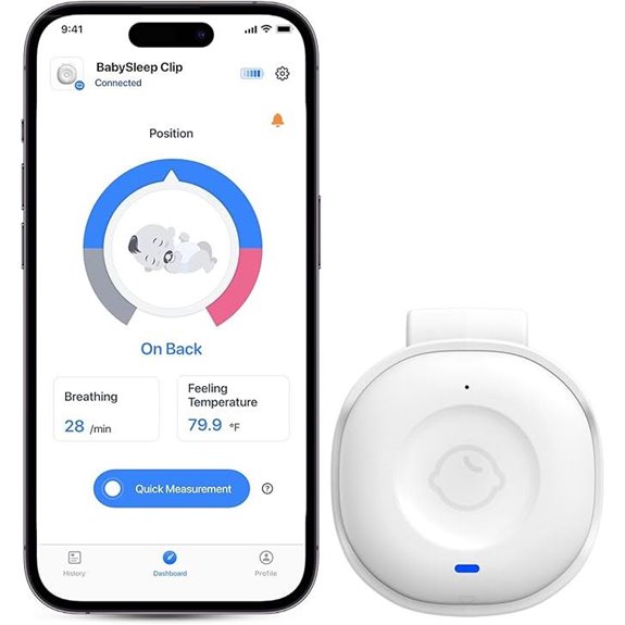 Babytone Baby Monitor Sleep Clip with Temperature Tracker
