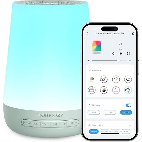 Momcozy Baby Sound Machine with Night Light