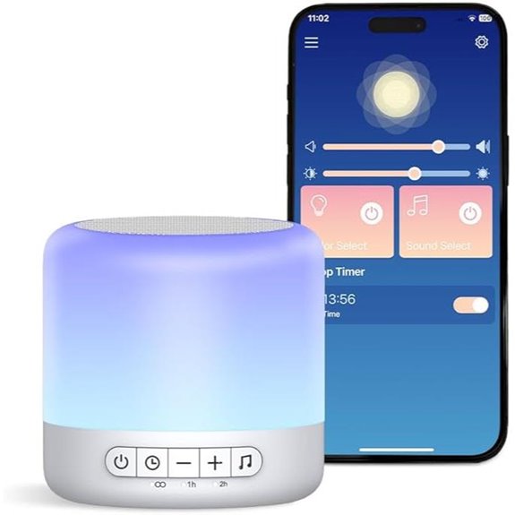 Easysleep Baby Sound Machine with Night Light and App