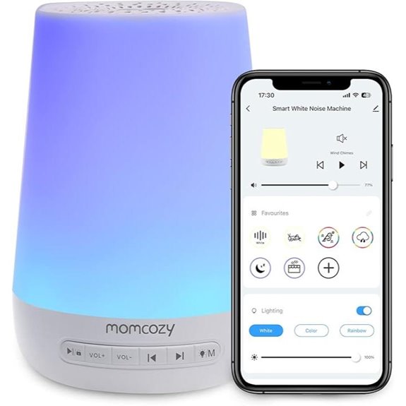 Momcozy Baby Sound Machine with Night Light & App