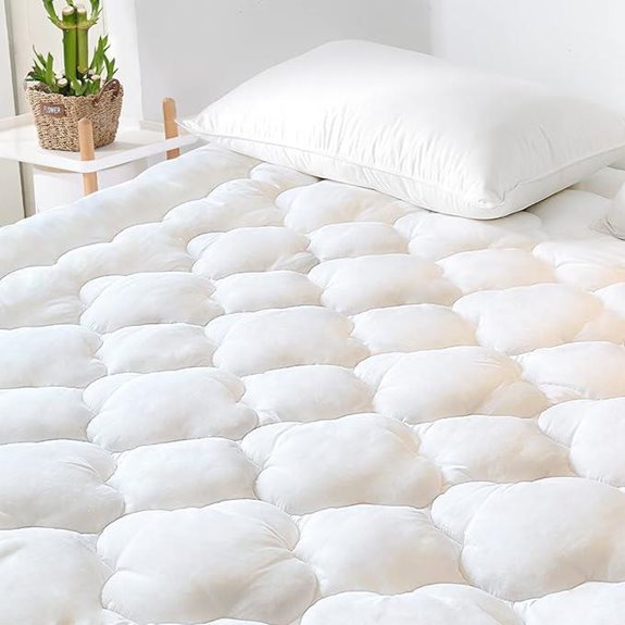 GRT Bamboo Rayon Queen Mattress Pad Cover
