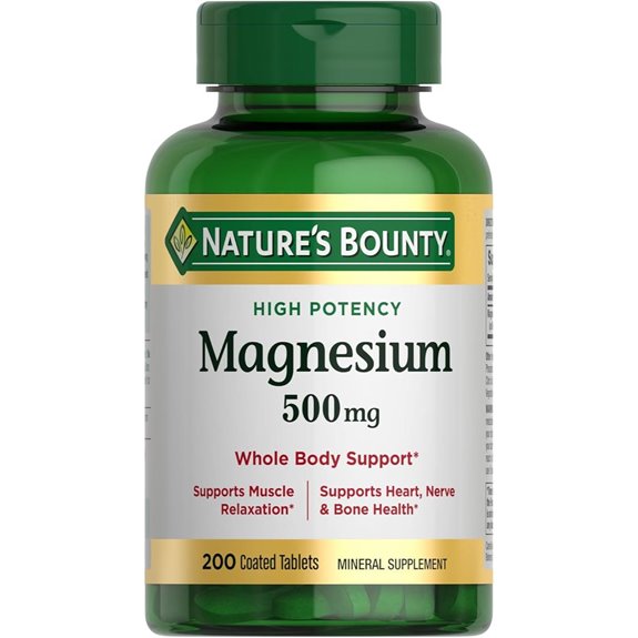 Nature's Bounty Magnesium 500mg Tablets (200 Count)
