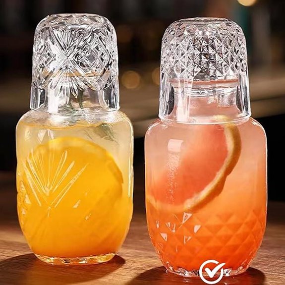 Mfacoy Bedside Water Carafe & Glass Set