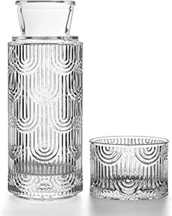 Bedside Water Carafe and Glass Set
