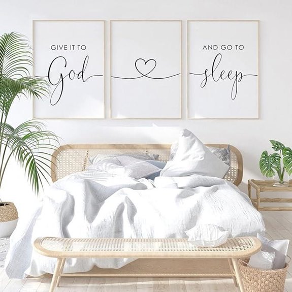 Pennclys Bible Verse Wall Art for Bedroom
