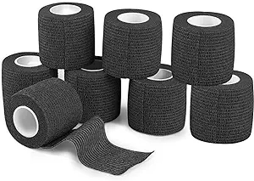 Black Hypoallergenic Breathable Tape (30 Pack)